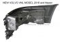 Side Bumper End with Fog Light Hole - Driver Side (Fit: Volvo VNL 2016-2017)