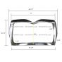 Metal Grille with Surround Chrome (Fit: Mack CV 713 Grantie T/A Truck )