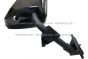 4 Pieces Combo - Door Mirror Power Heated Gloss Black Back Cover with Arm & Hood Mirror Black with Mounting Kits - Driver & Passenger Side  ( Fit: Volvo VNL 670 780 630 730 Trucks )