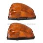 2 Pieces - Side Indicator Lamp on Door - Amber/Amber (Fit: 2008-2010 Hino 155)