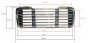 Freightliner M2 106 112 Business Class Chrome Grille 2003-2013