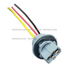 3 Wire Plug 7443 Bulb Universal Socket With Pigtail (Fit: 7443 Bulbs) PAC-56-045