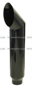 7" Cat Gloss Black Stainless Exhaust Stack Smokers 5" ID Inlet 36" Long