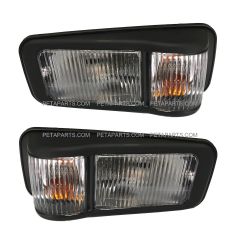 Side Marker Light on Door - Clear/Amber - Driver and Passenger Side (Fit: Isuzu NRR and NPR 2008-2017 Truck)
